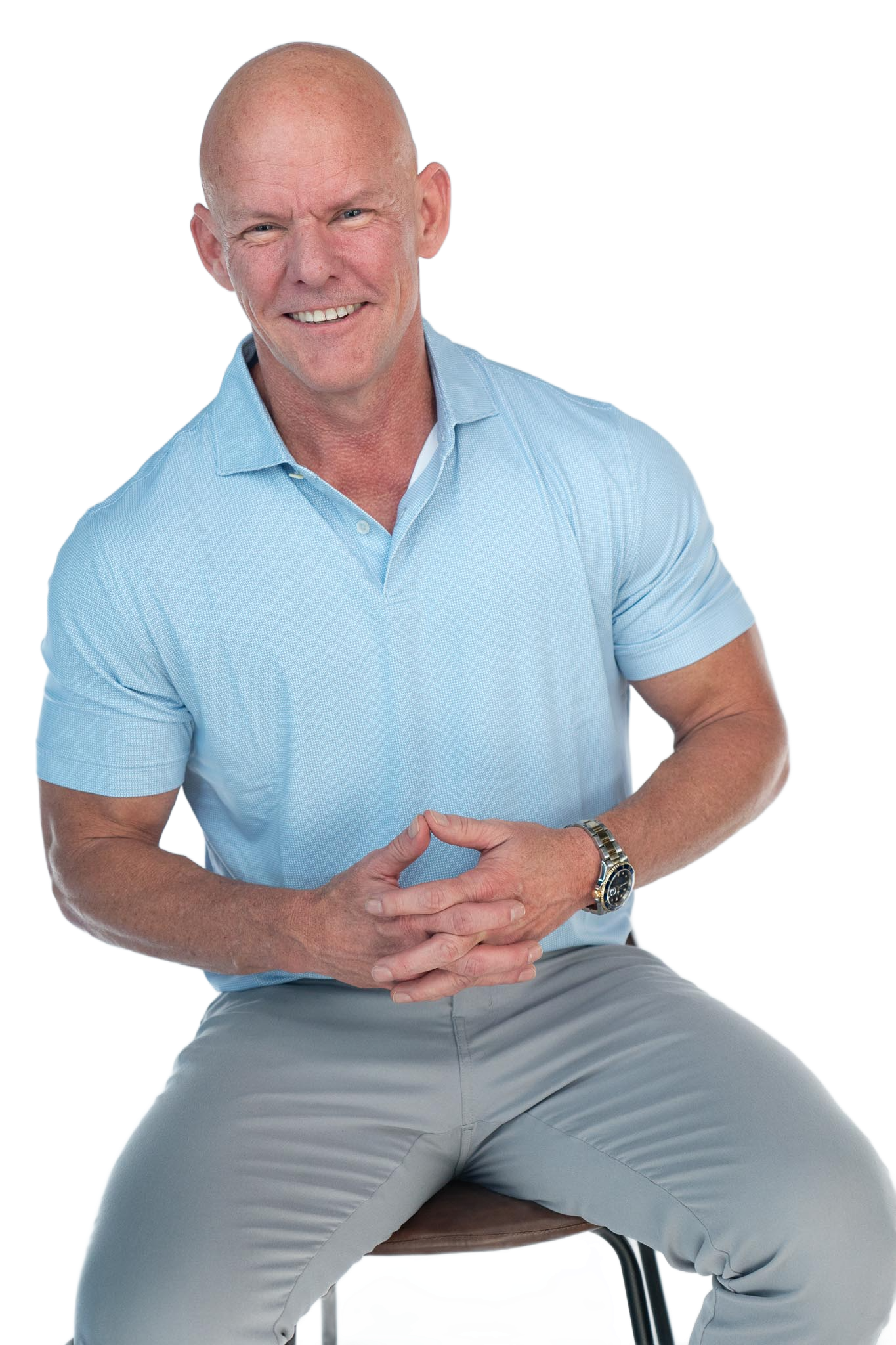 Ken Lundin seated — ready to have a real conversation about your business